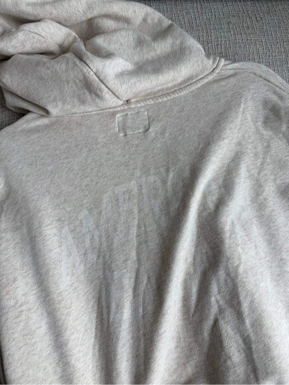 American Eagle Outfitters Cream Zip-Up Hoodie